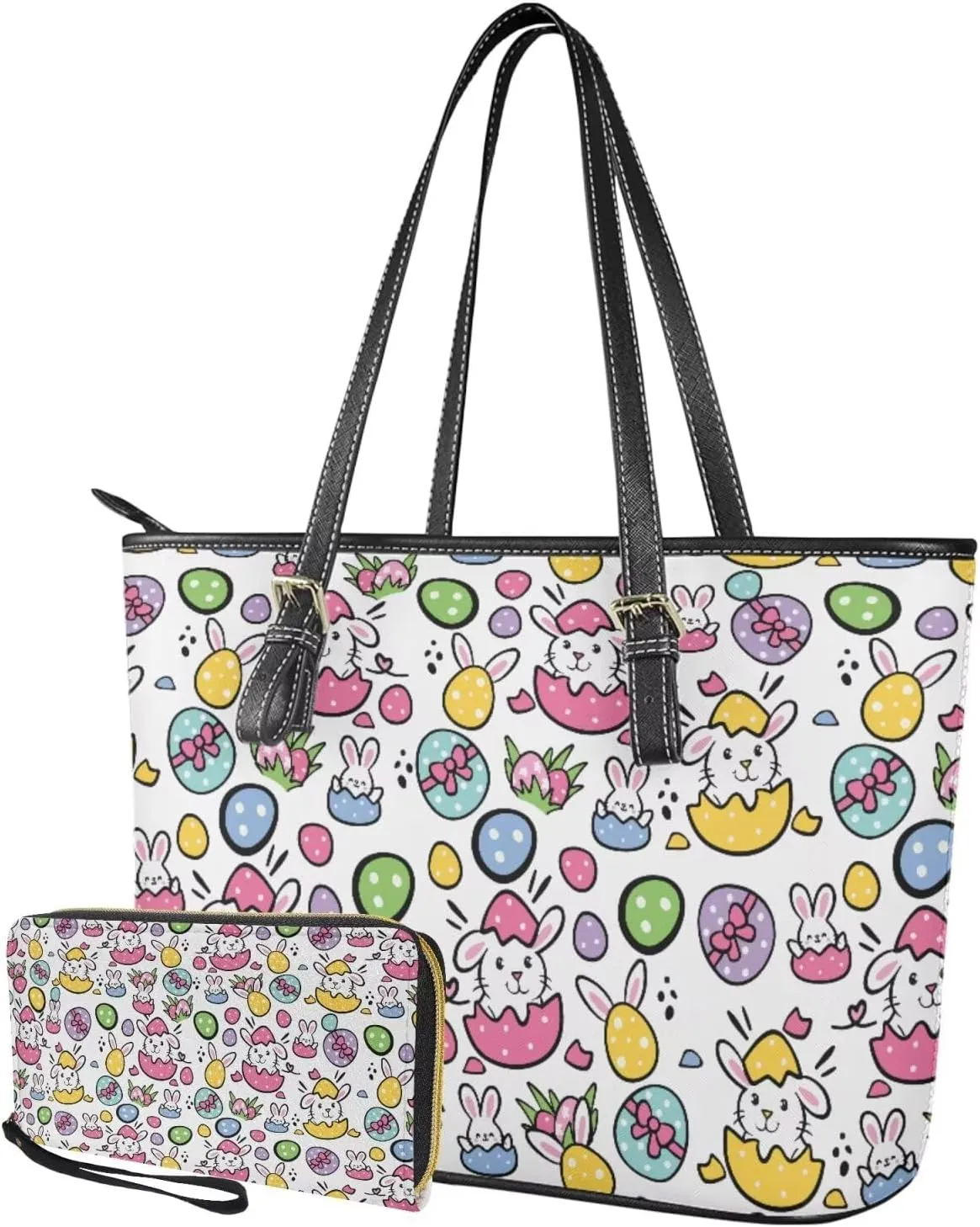2pcs Purses for Women Wallet Shoulder Bag Top Handle Hand for Daliy Use