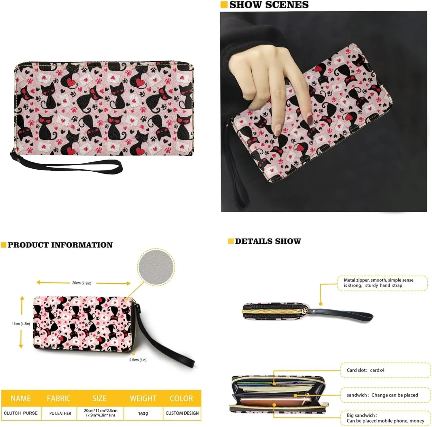 2pcs Purses for Women Wallet Shoulder Bag Top Handle Hand for Daliy Use