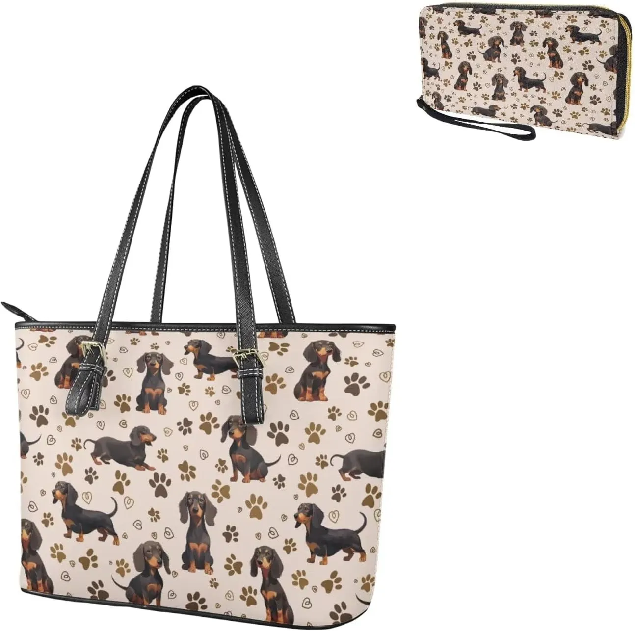 2pcs Purses for Women Wallet Shoulder Bag Top Handle Hand for Daliy Use