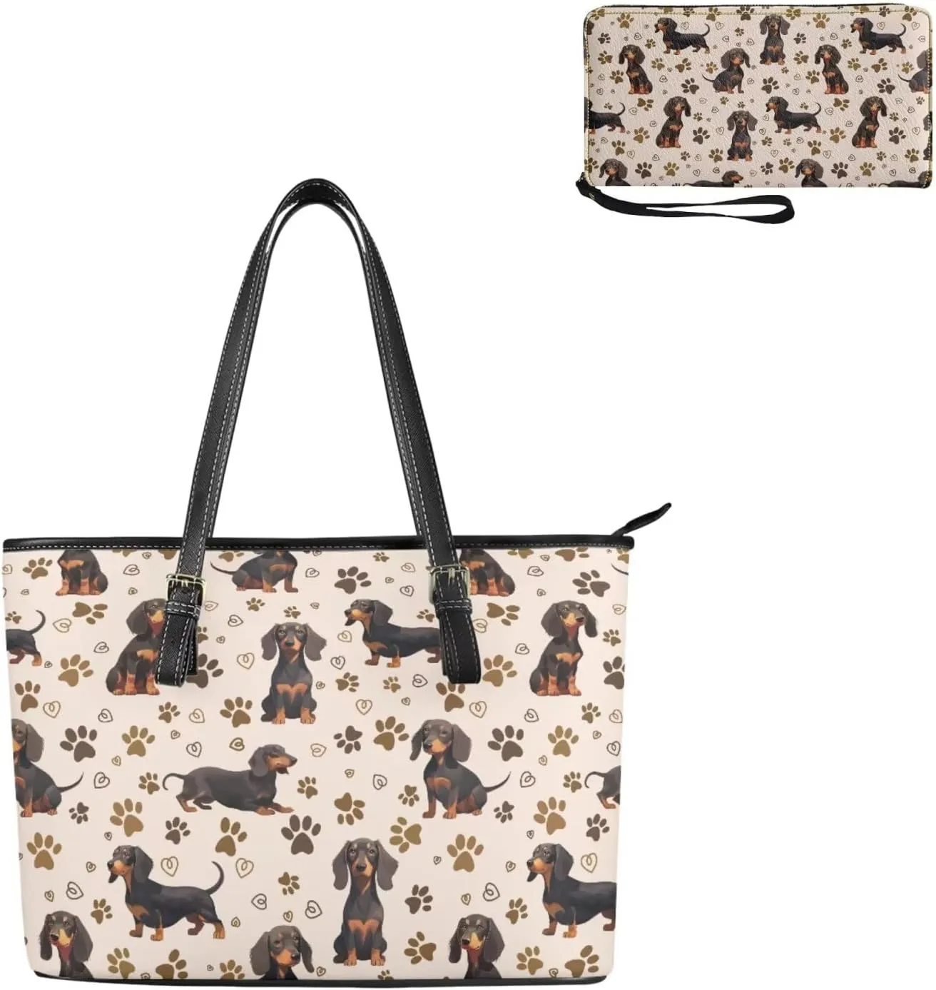 2pcs Purses for Women Wallet Shoulder Bag Top Handle Hand for Daliy Use