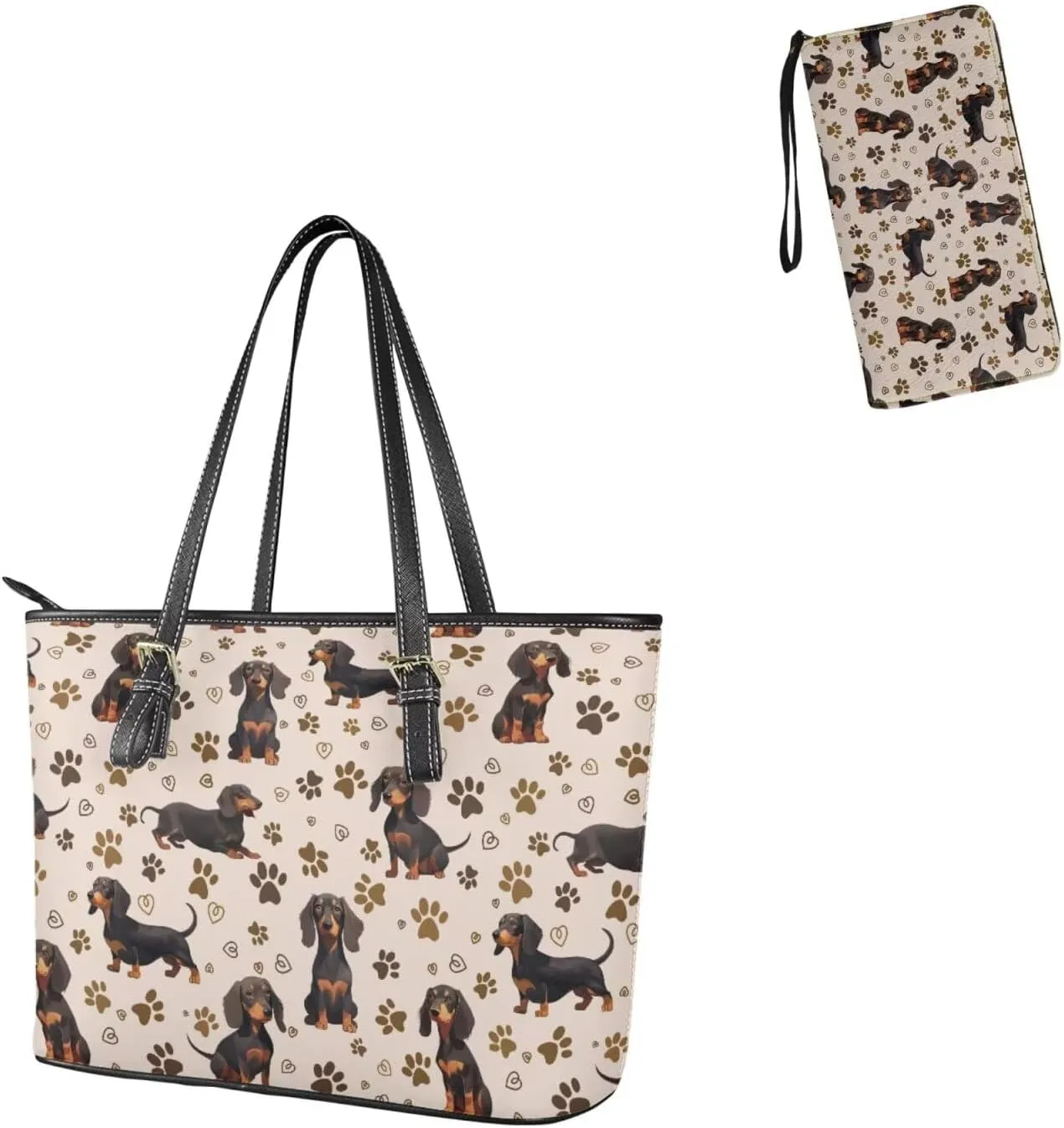 2pcs Purses for Women Wallet Shoulder Bag Top Handle Hand for Daliy Use