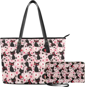2pcs Purses for Women Wallet Shoulder Bag Top Handle Hand for Daliy Use