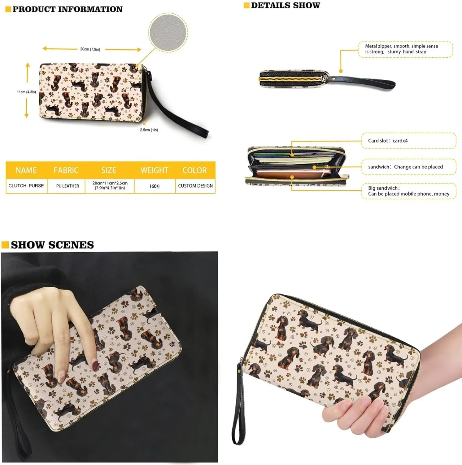 2pcs Purses for Women Wallet Shoulder Bag Top Handle Hand for Daliy Use