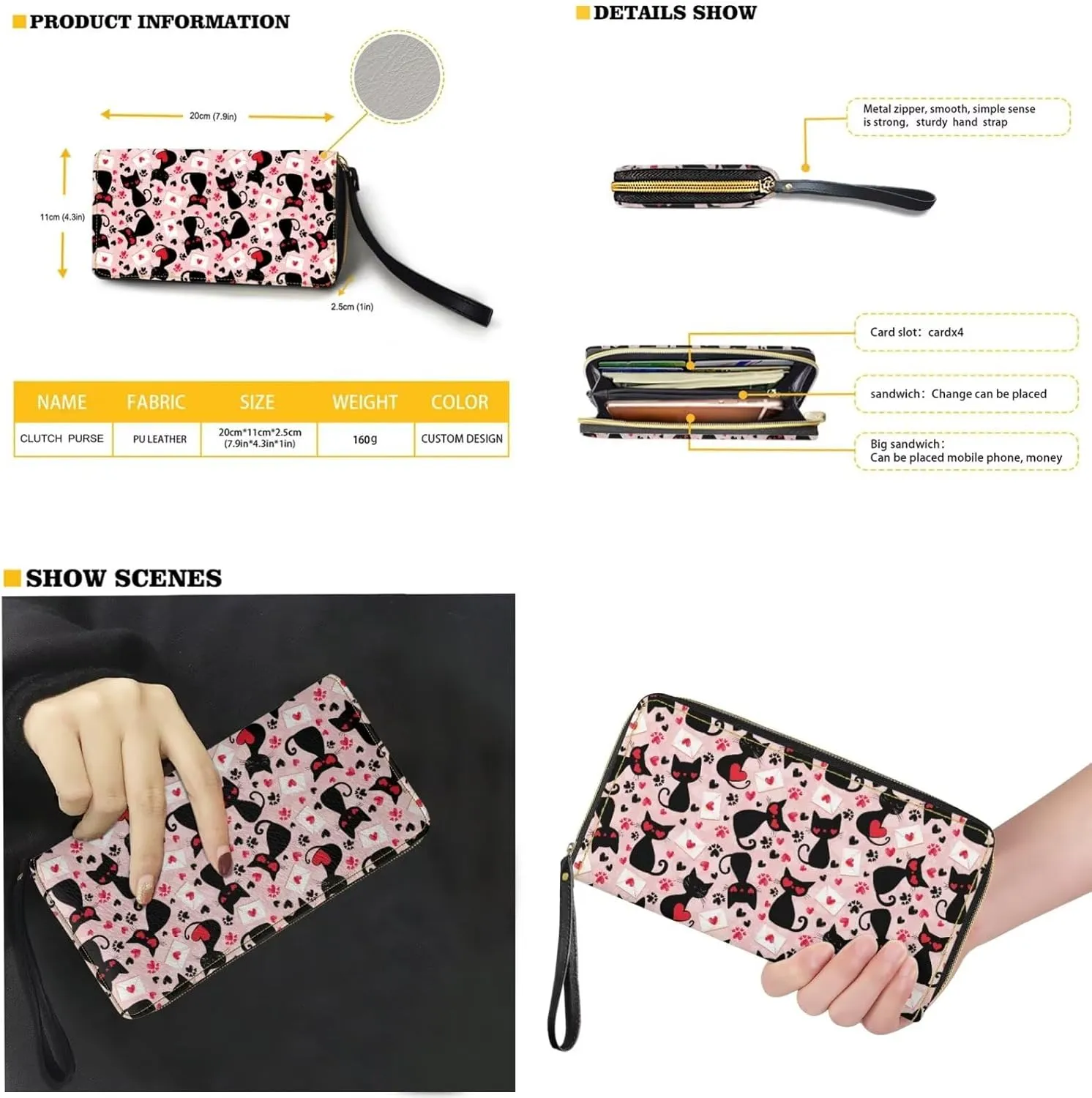 2pcs Purses for Women Wallet Shoulder Bag Top Handle Hand for Daliy Use