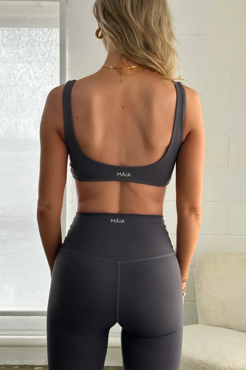 Ari Contour Crop - Charcoal
