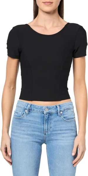 Lacoste Women's Short Sleeve Crop Top