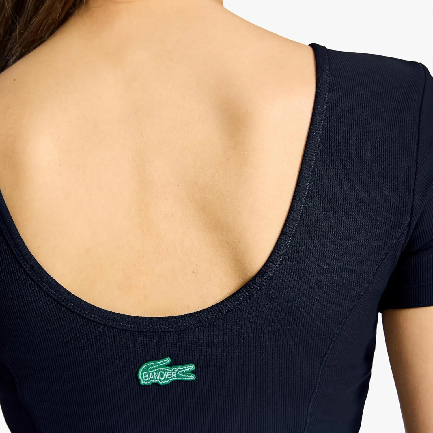 Lacoste Women's Short Sleeve Crop Top