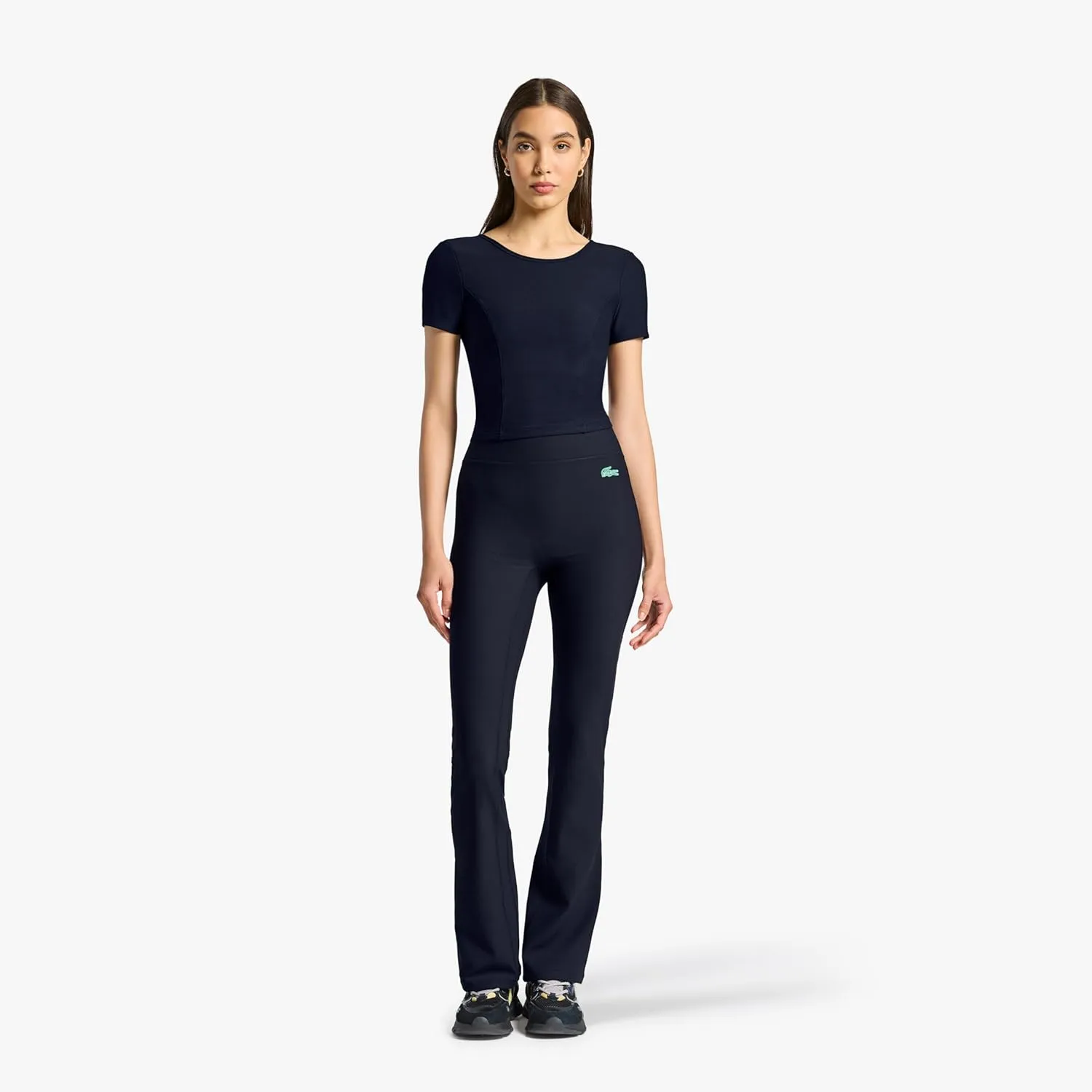 Lacoste Women's Short Sleeve Crop Top