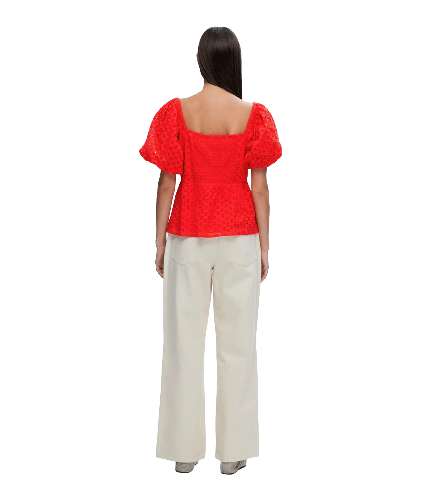 Off-shoulder Top - Red