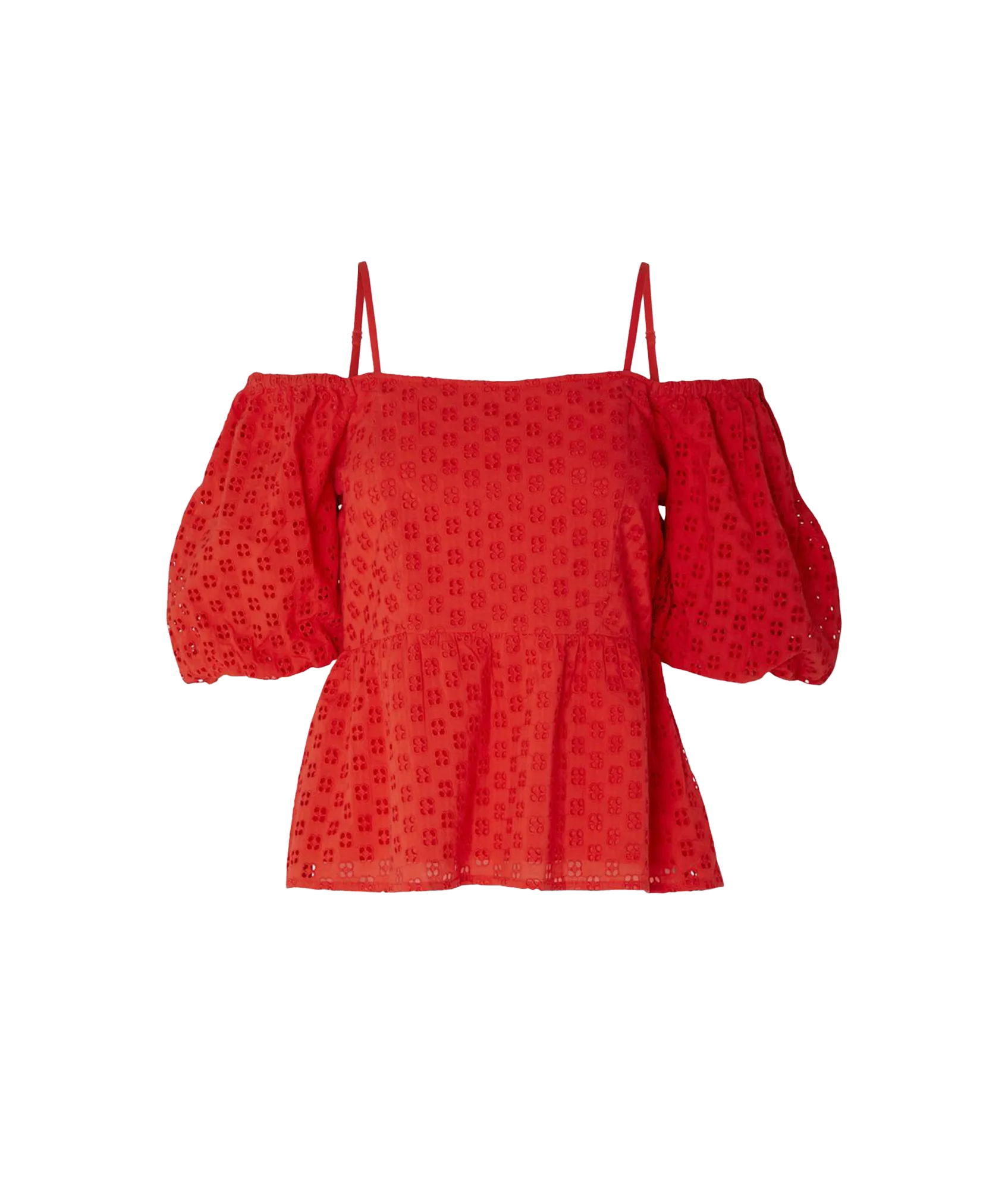 Off-shoulder Top - Red
