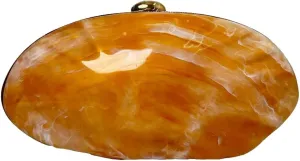 Women Acrylic Shell Clutch Purse Trendy Marble Evening Bag Chain Crossbody Shoulder Party Bag for Cocktail Weddings