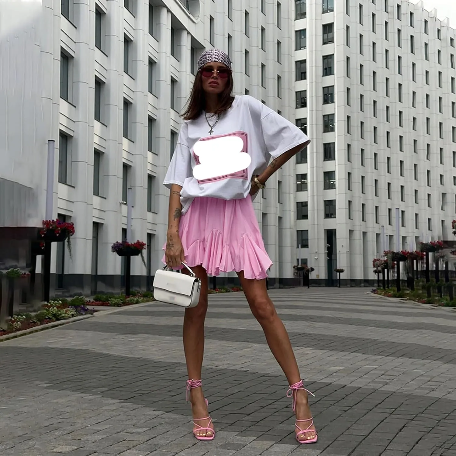 Women's High Waist Pleated A-Line Mini Skirt Short Skater Tennis Skirt Casual Split Hem Bodycon Midi Skirt Shorts