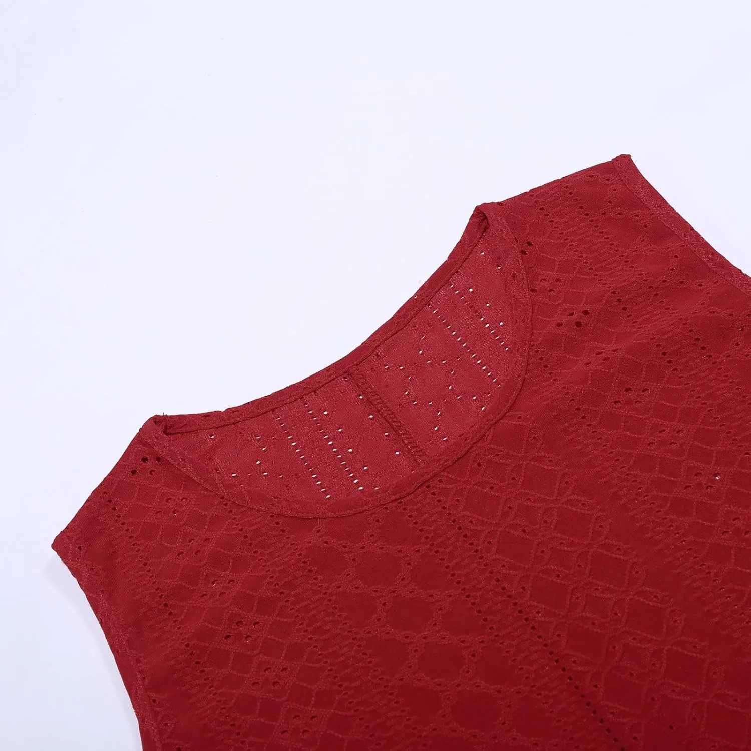 Womens Summer Beach Dresses 2025 Casual Sleeveless Vacation Sundresses Crew Neck Loose Mini Dress with Pockets