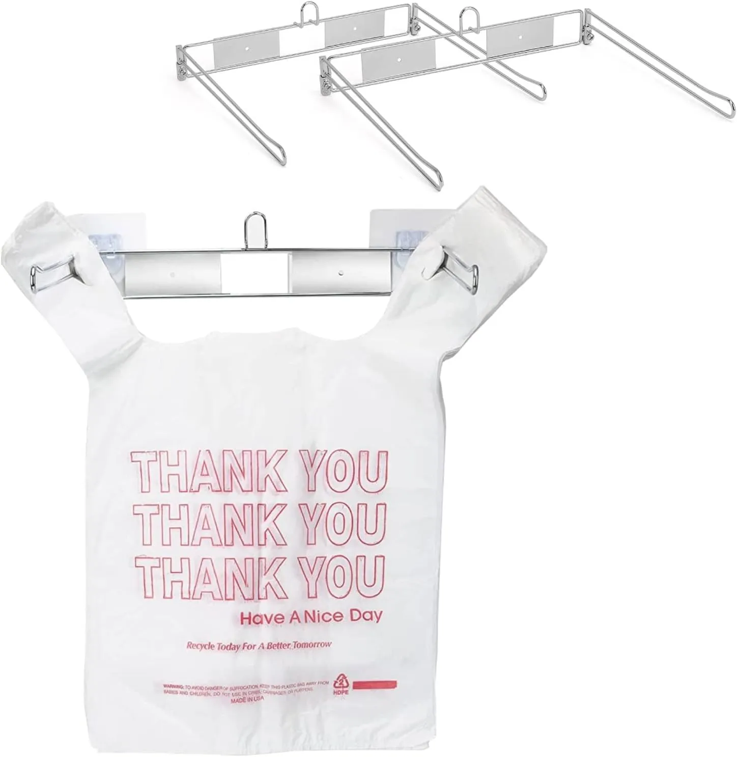 YeeBeny Plastic Bag Holder - T-Shirt & T-Shirt Bags Rack (2pack)